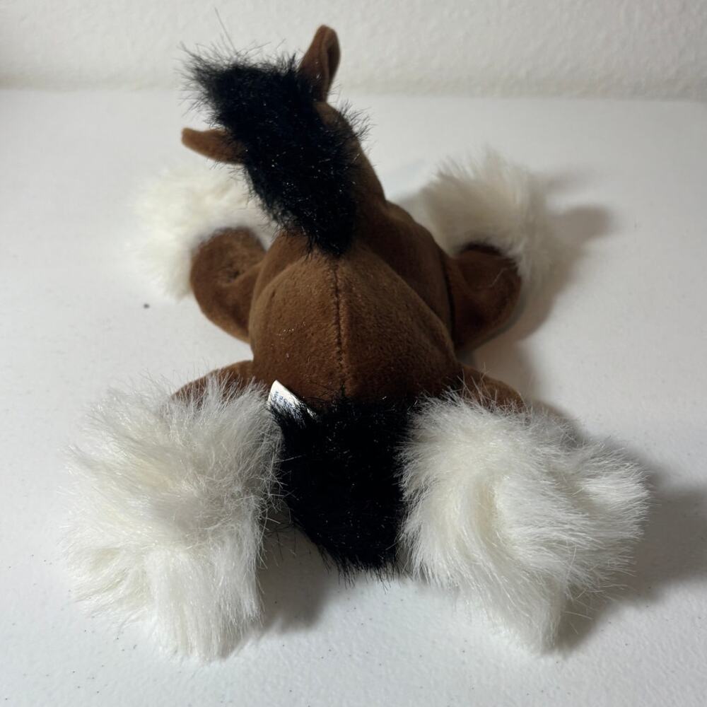 SeaWorld Sea World Bean Bag Plush Stuffed Animal Clydesdale Horse 8" - Picture 4 of 9